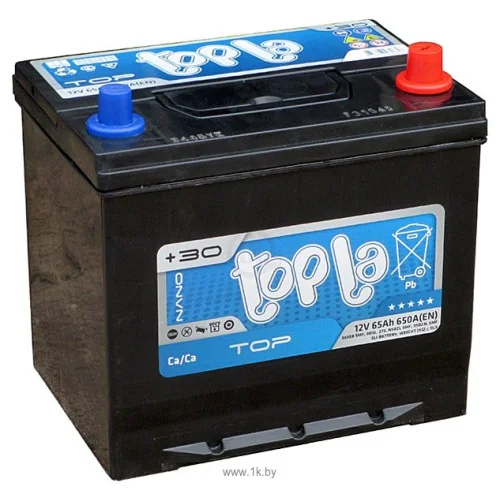Автомобильный аккумулятор TOPLA Top JIS 65 Ah R+ 118665/118667 (TT65J)