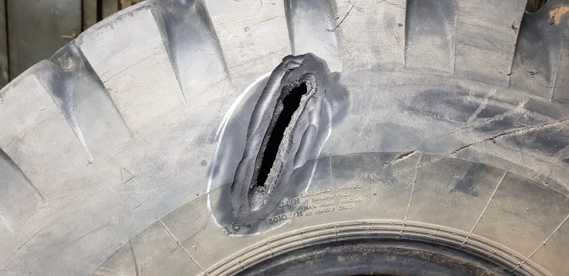 Ремонт шины 23.5-25