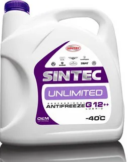 Антифриз SINTEC UNLIMITED (сиреневый) G 12 + + "4", 5 кг