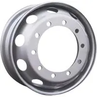 Asterro 2237 9x22.5 10*335 ET161 DIA281 Silver Штампованный