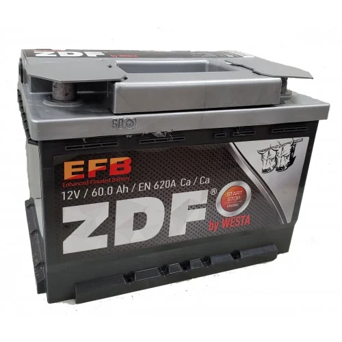 Автомобильный аккумулятор ZDF EFB 60 YT