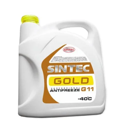 Антифриз SINTEC GOLD (желтый)  G11, 5 кг
